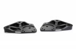A set of two black PERRIN Front Control Arm Braces on a white background.
