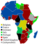 Map of Colonial Possessions in Africa in 1914 - Philatelic Database