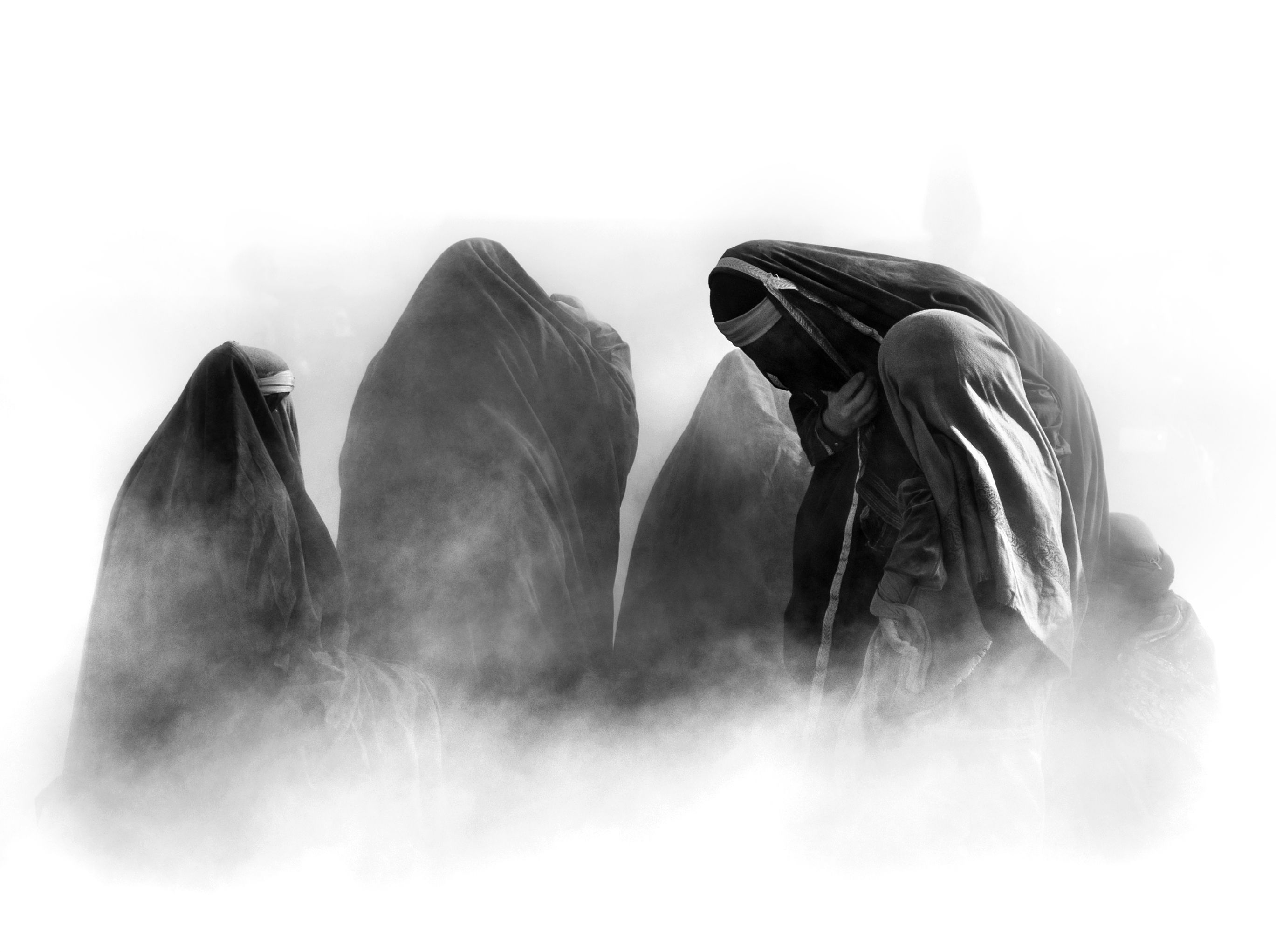 Heads, Dust and Smoke in the air International Photo Awards