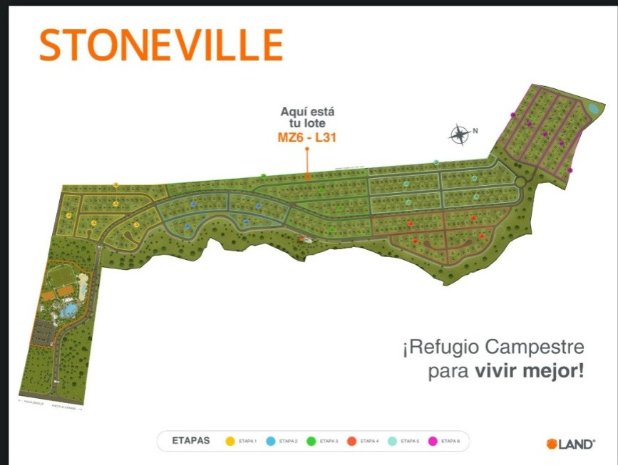 Lote En Venta - Condominio Land Stoneville, Alvarado