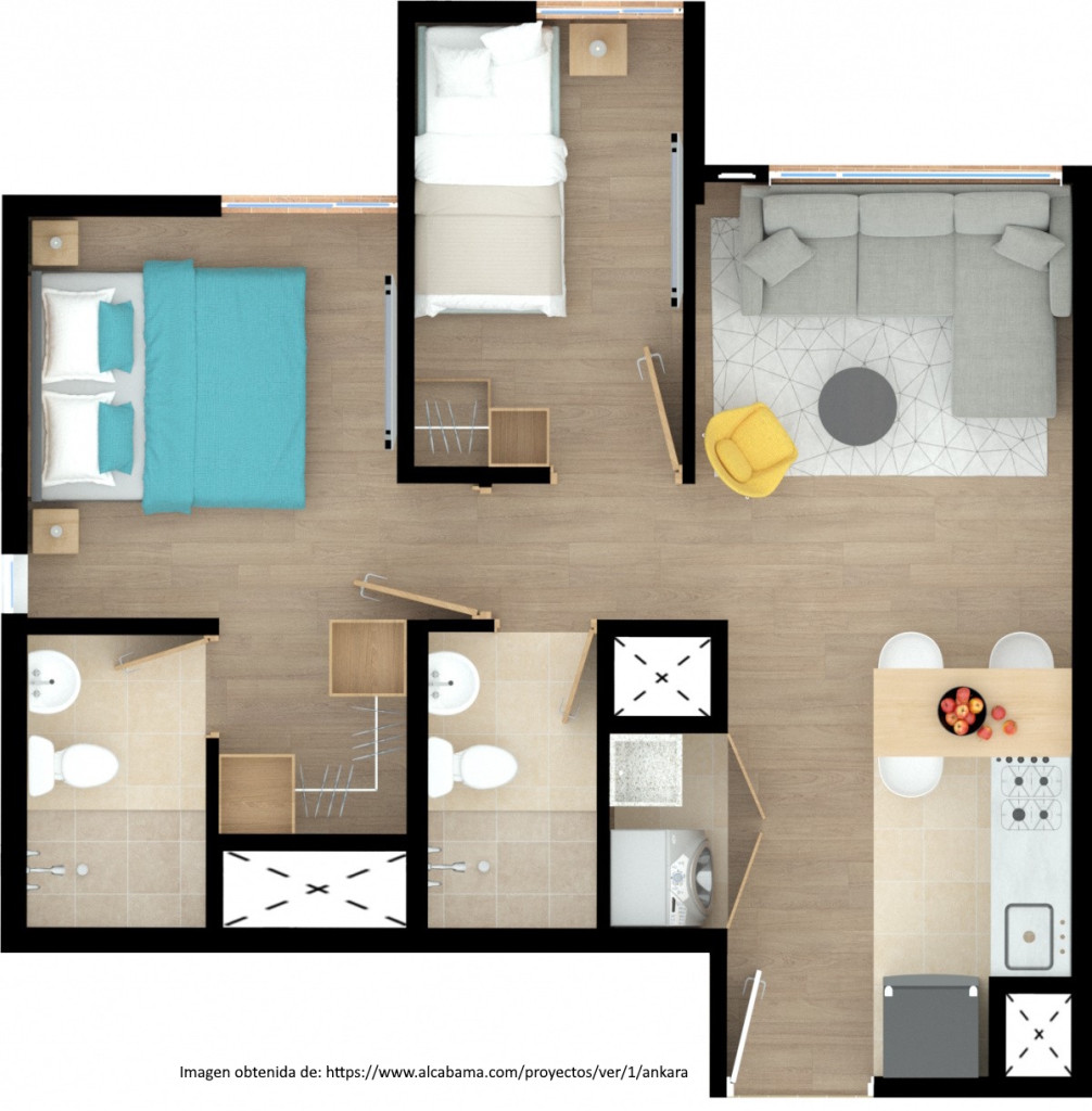 Apartamento En Arriendo - Madelena, Bogotá