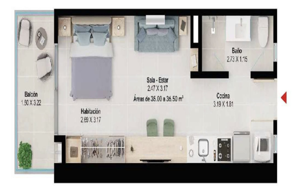 Apartamento En Venta - Pozos Colorados, Santa Marta
