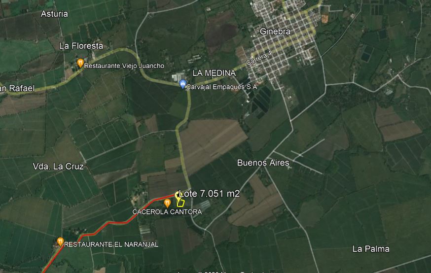 Lote En Venta - Vía Naranjal-Ginebra, Ginebra