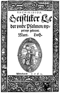 Ornamental Title Page from Slüter Hymnal