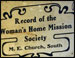 Record of the Woman's Home Mission Society