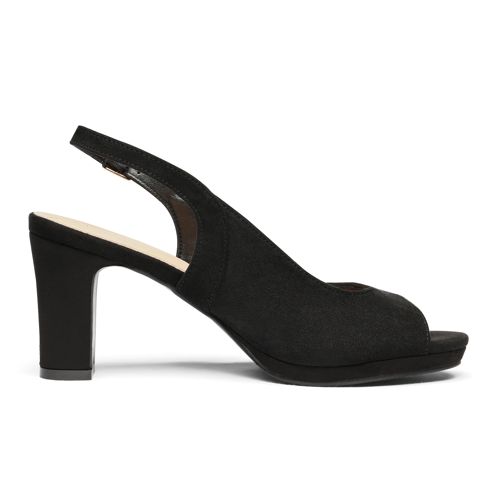 DREAM PAIRS Women's Chunky Platform Pump Shoes Peep Toe Slingback Dress Shoes - Picture 9 of 30