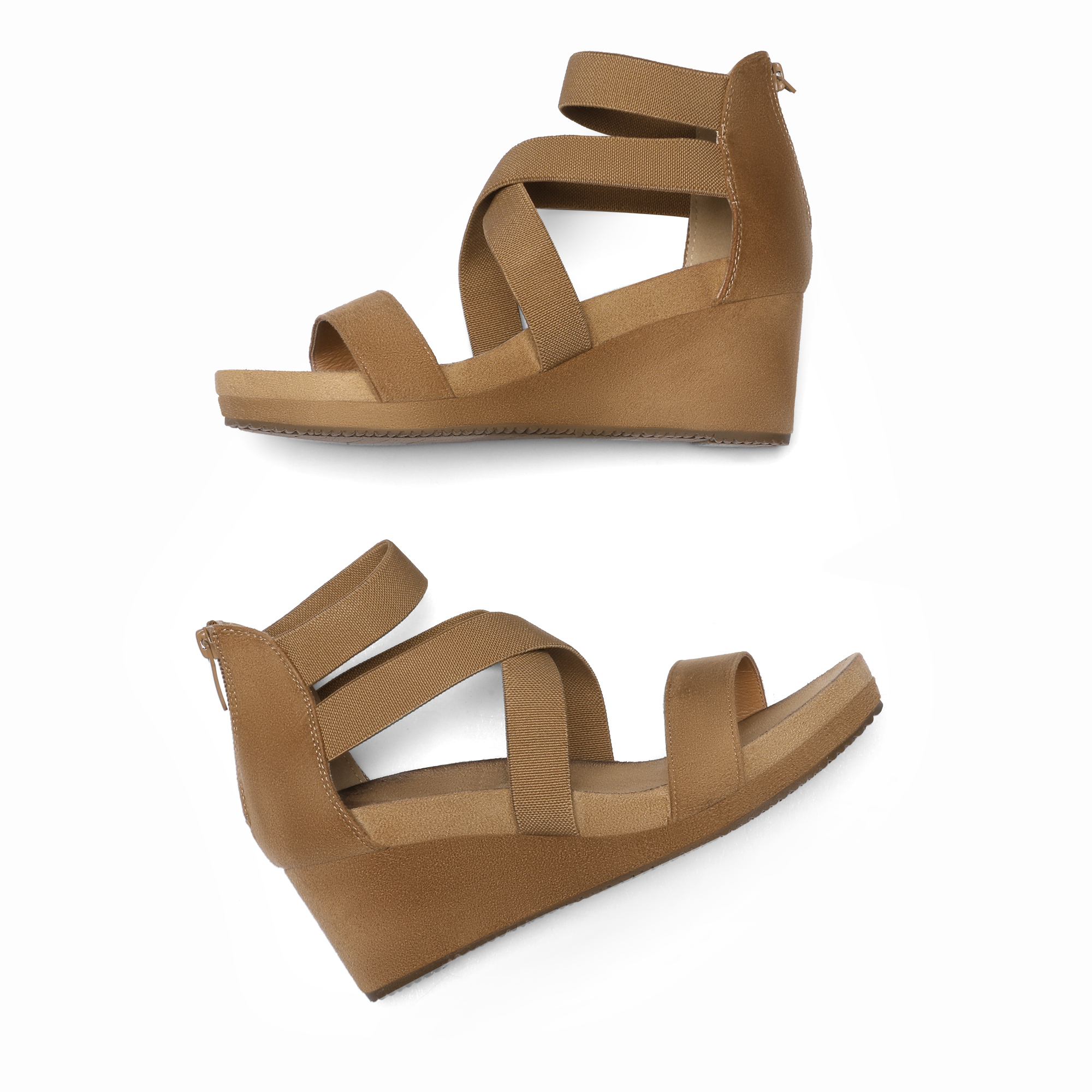 thumbnail image 2 of DREAM PAIRS Sandalias de Cuña para Mujer, 2 of 5