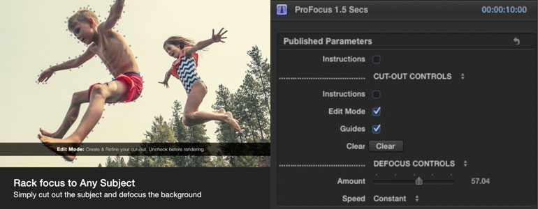 Focus Selection Tools for FCPX