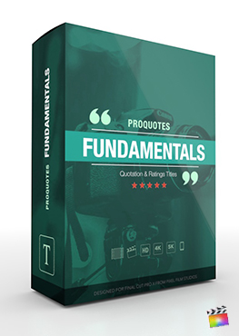 Final Cut Pro X Plugin ProQuotes Fundamentals from Pixel Film Studios