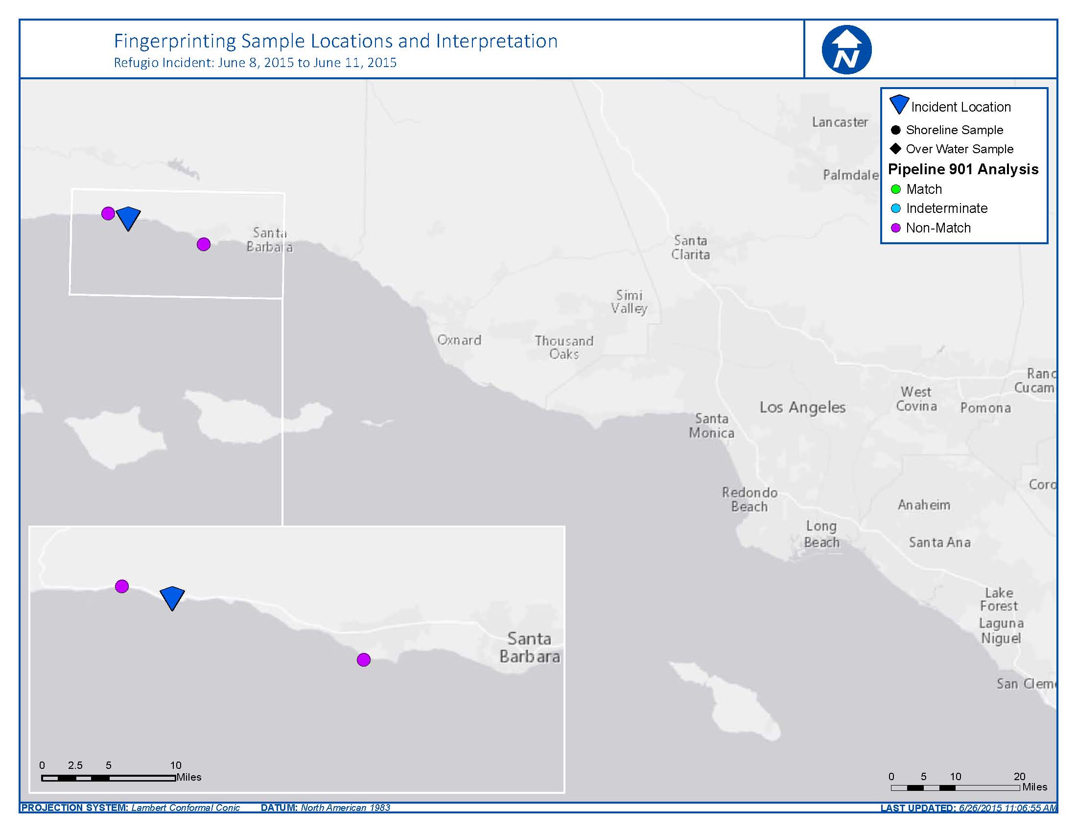 Fingerprinting Sample Locations and Interpretation Map 4 plains901