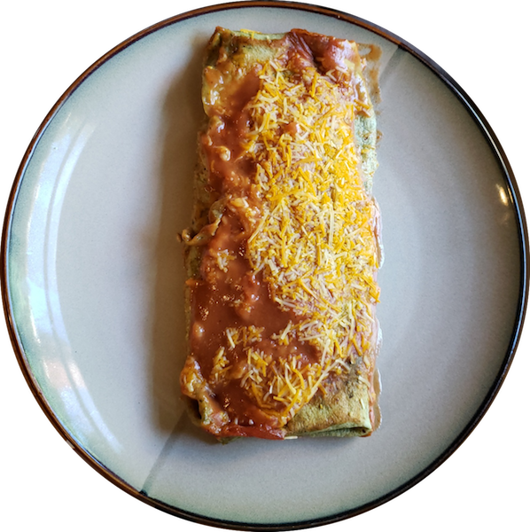 Vegan Spinach and Black Bean Burritos