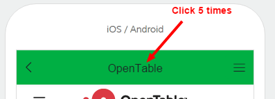 Click the title 5 times