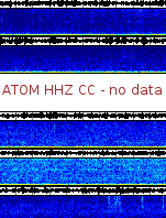 Spectrogram for Mount Adams at 2025/10/12 13:20 GMT+0