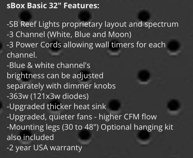 sb reef lights 32