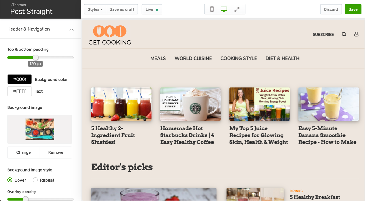 PostQuicker Branded Themes - Theme Editor