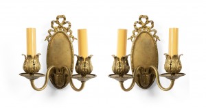 French louis xvi bronze dore wall sconce
