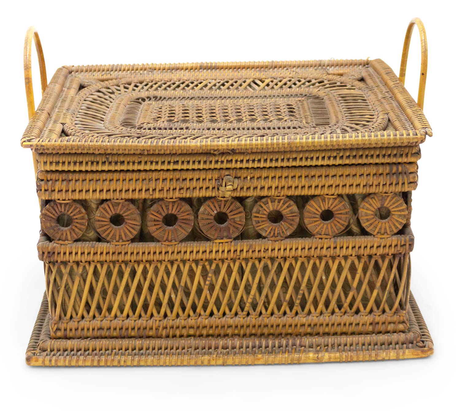 English victorian wicker box 1