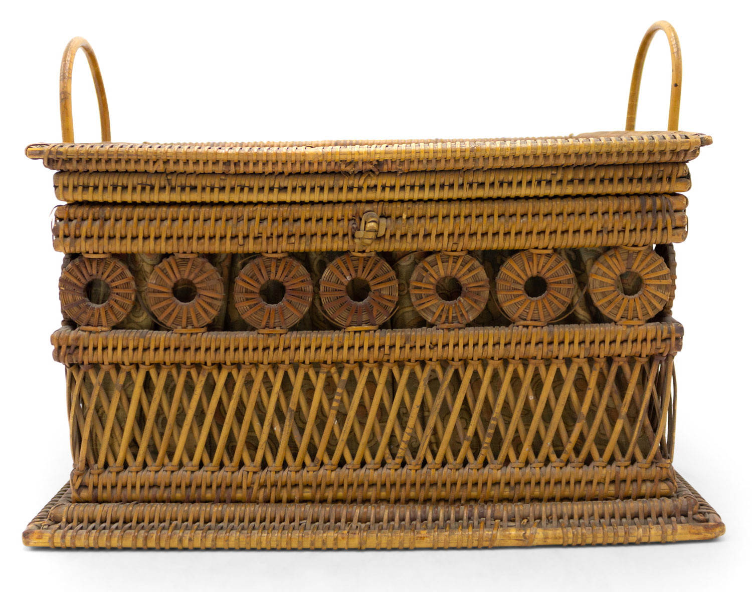 English victorian wicker box 1