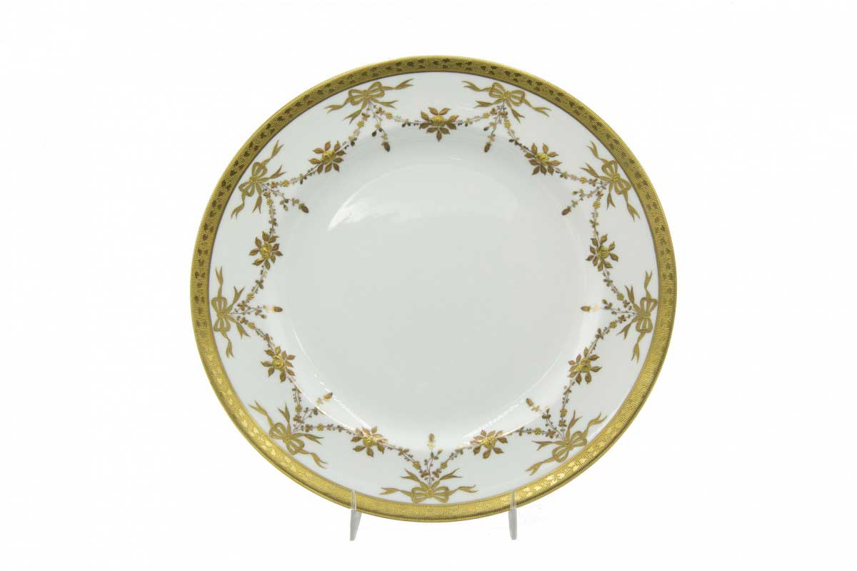 Set of english victorian tiffany porcelain dinner plates