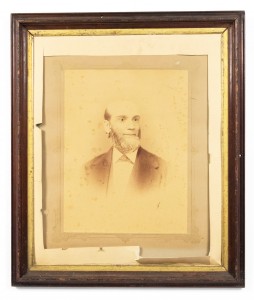 American victorian balding man portrait