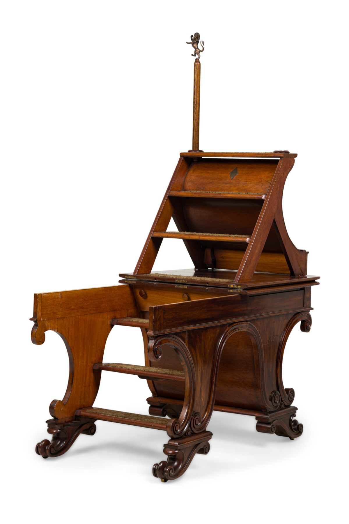 English regency metamorphic library ladder