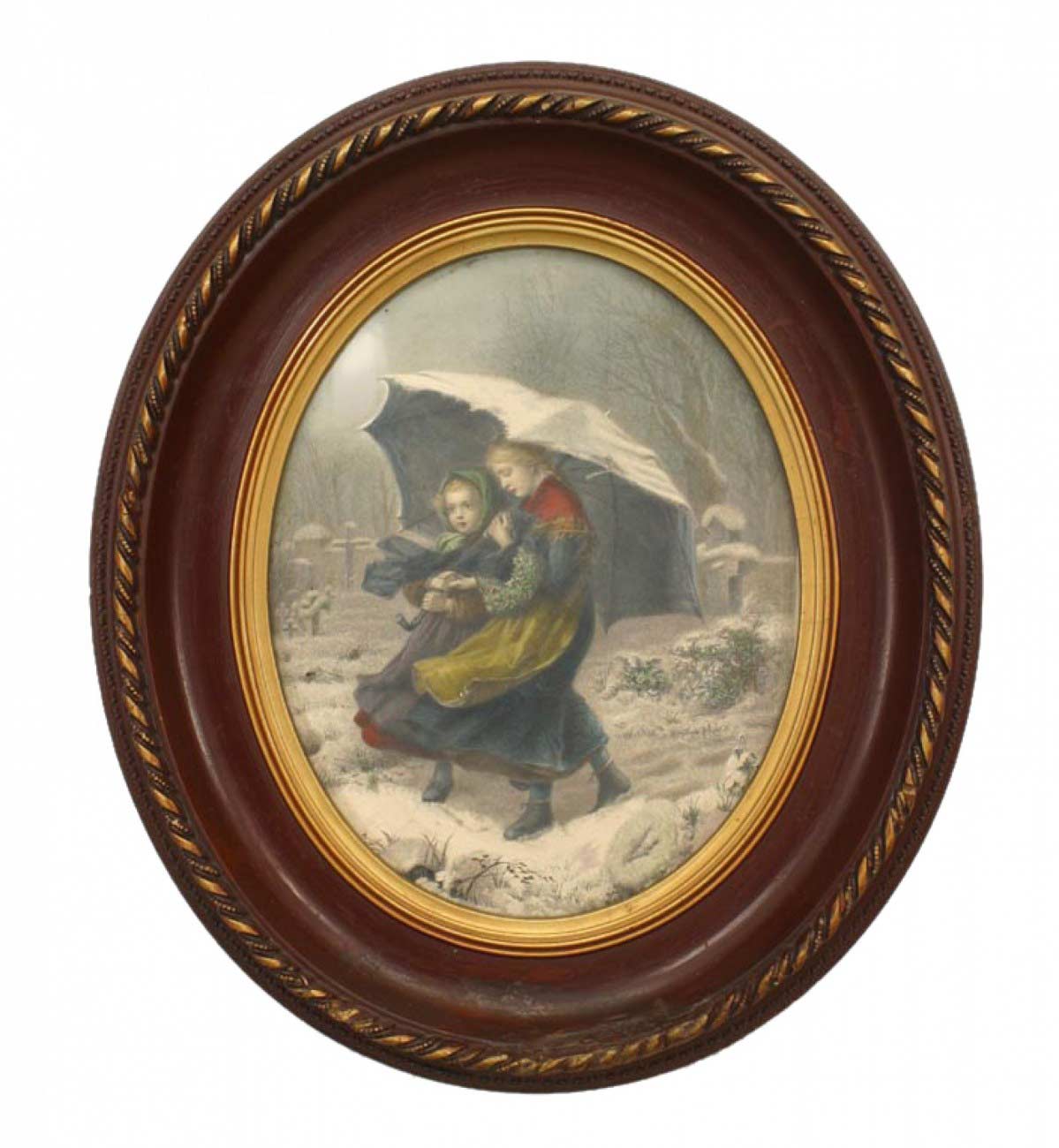 Victorian framed prints of ladies 1