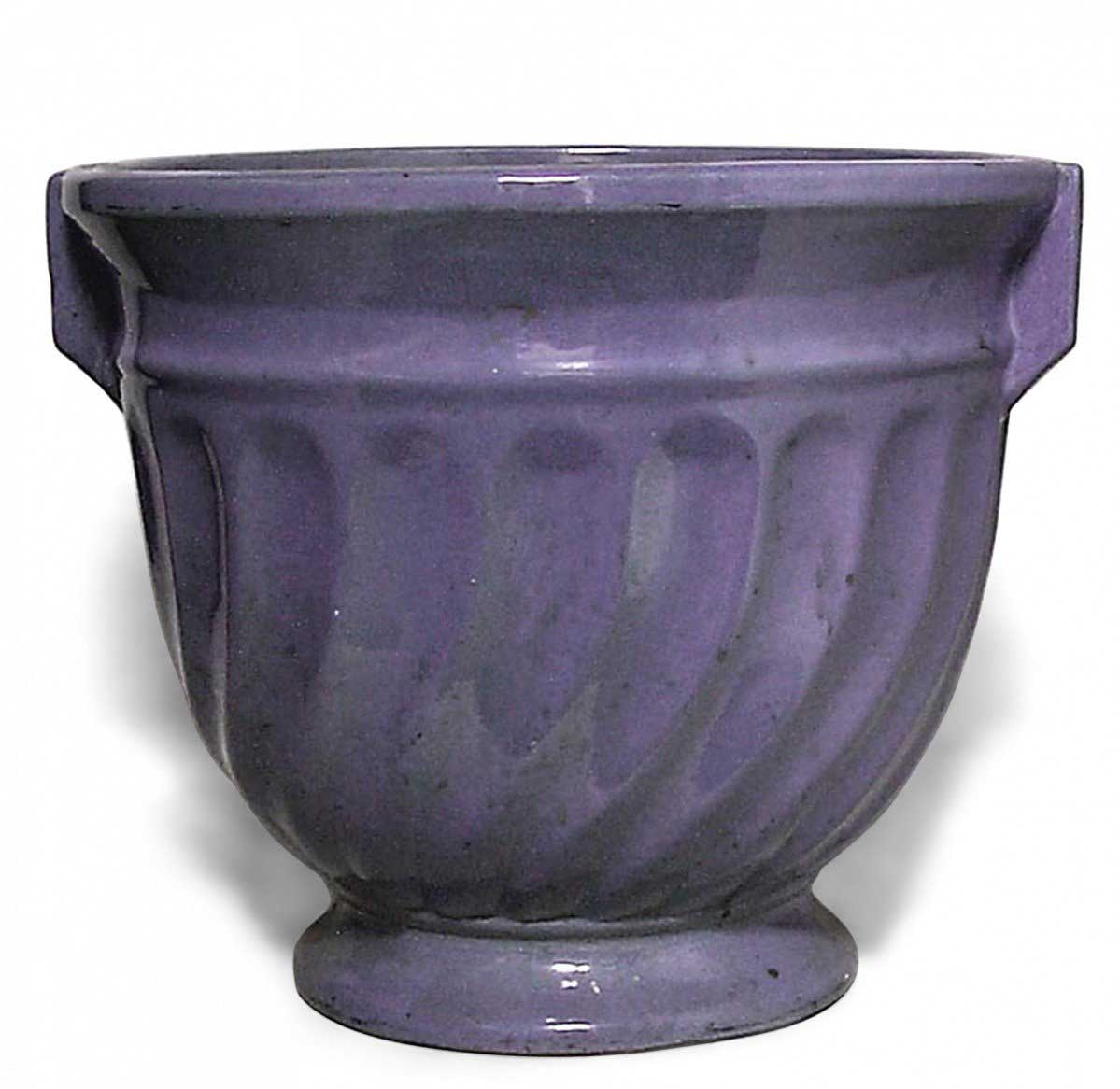 American art deco purple flower pot