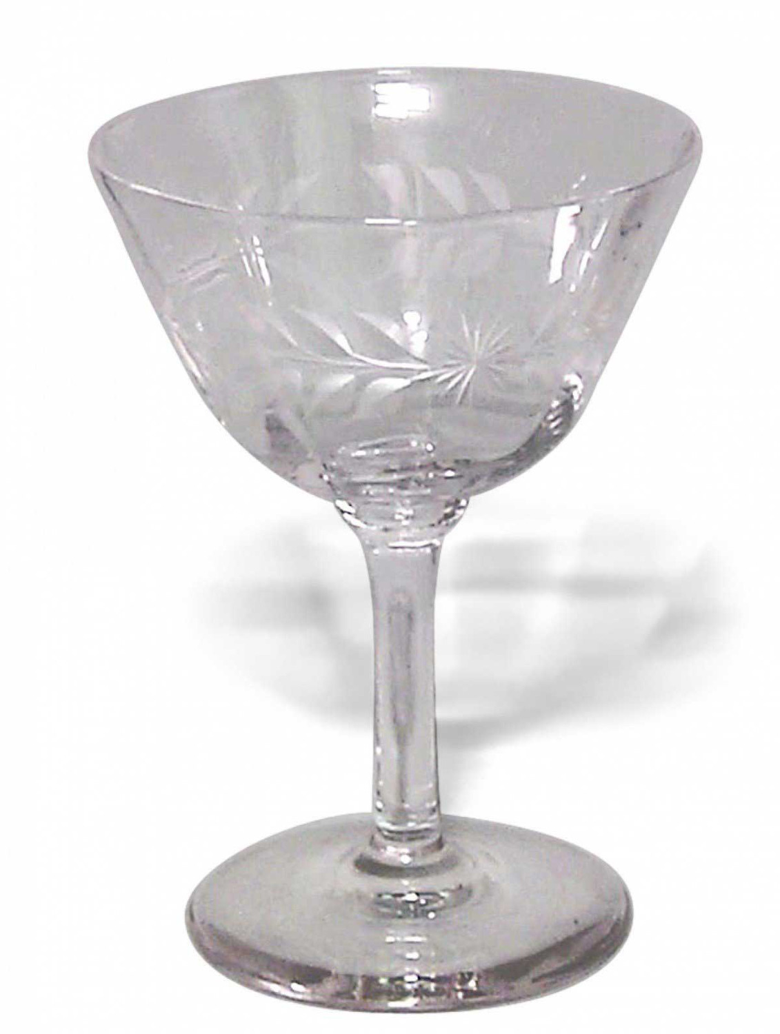 Set of 6 american victorian crystal liqueur glasses 1