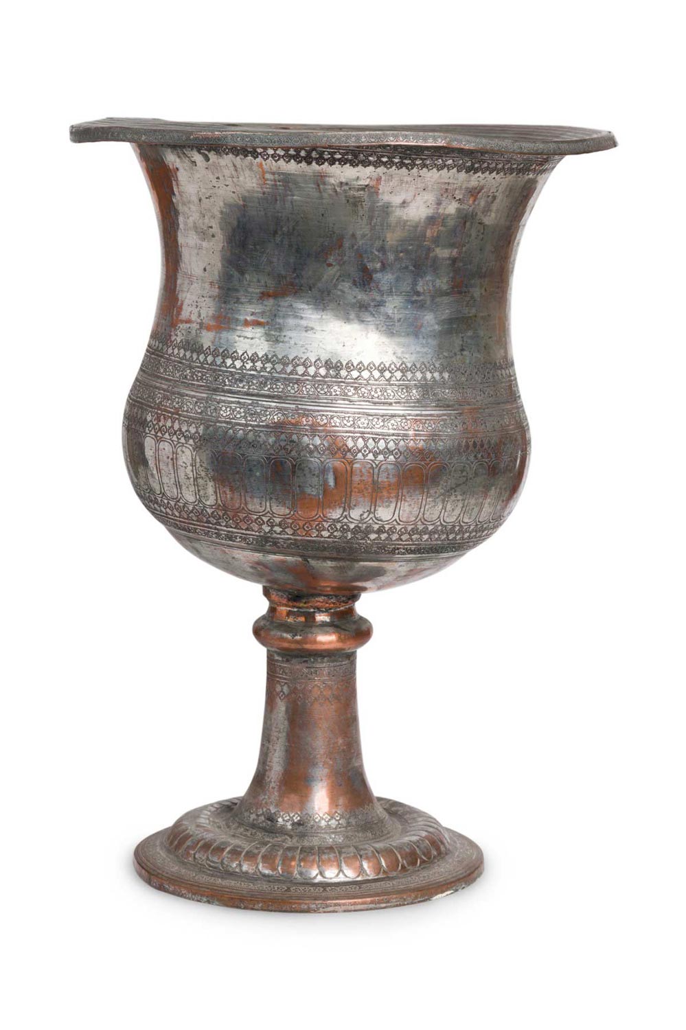 Large english victorian silver plated urn
