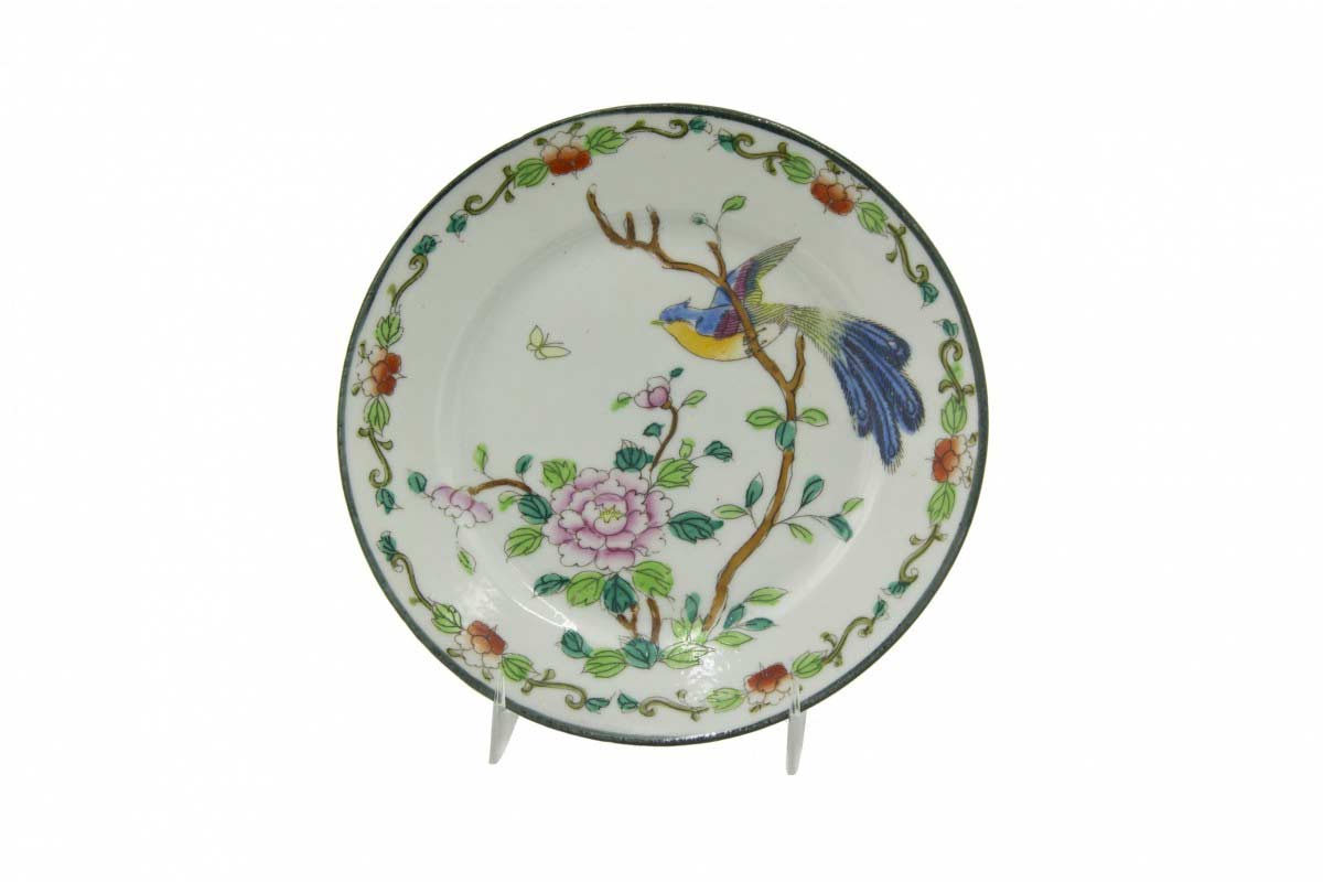 Set of english victorian porcelain plates