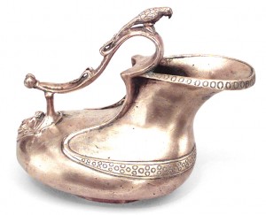 Italian florentine style bronze pitcher