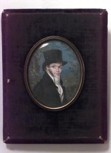 English victorian gentleman in a top hat portrait