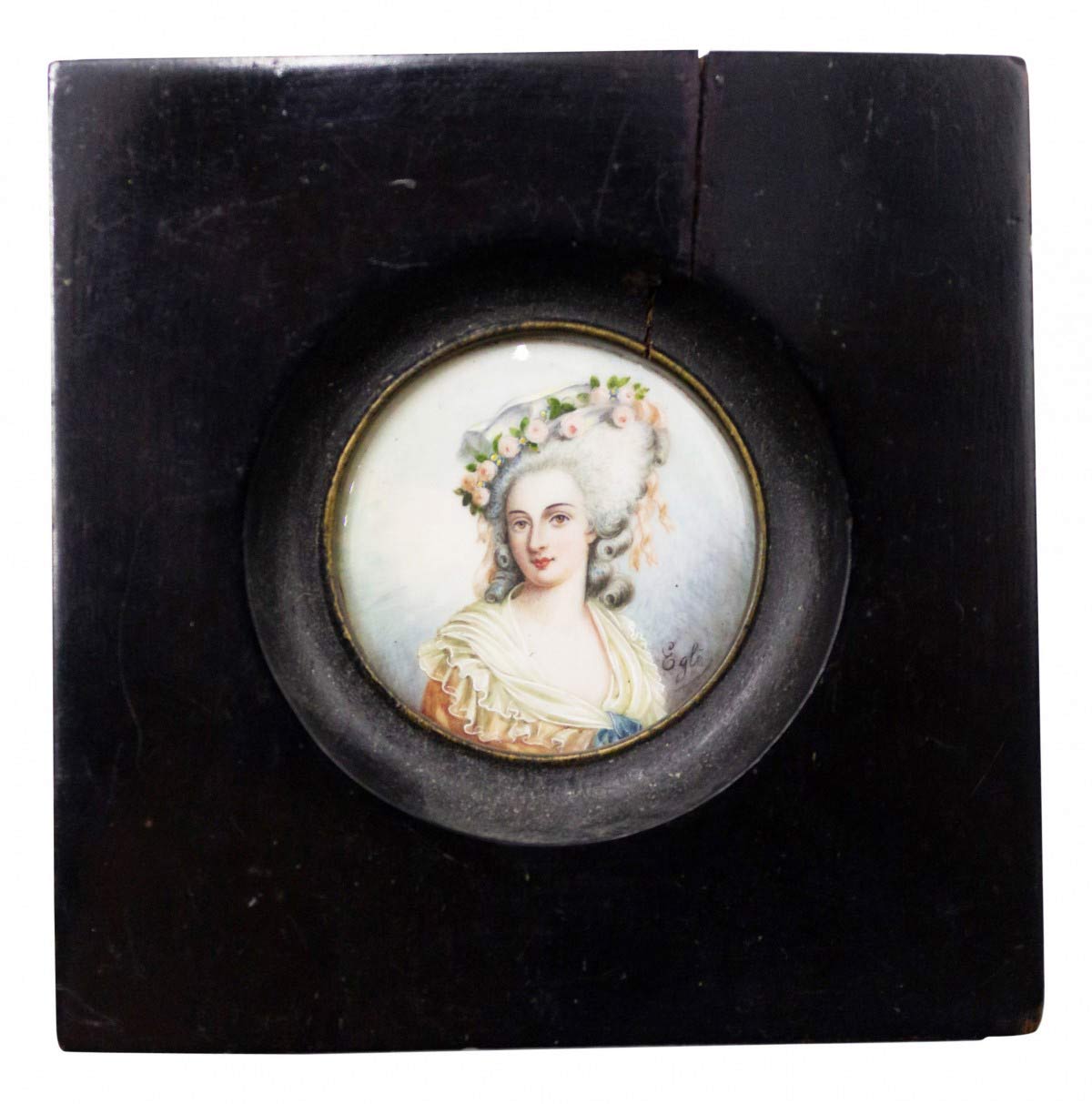 Paintings art portrait french victorian watercolor 013731a