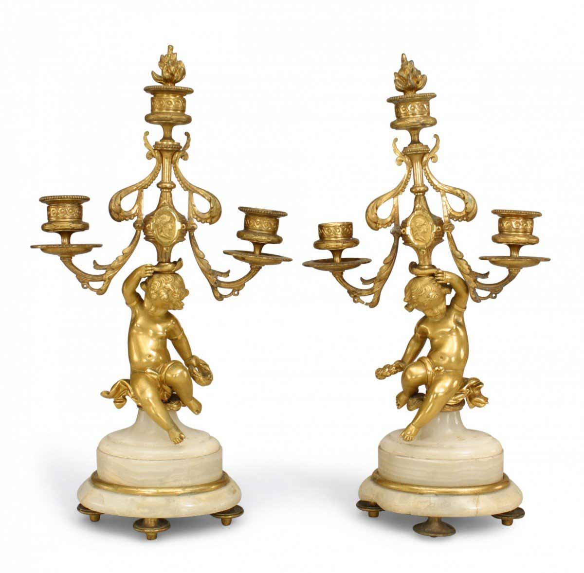 French victorian bronze dore candelabras 4