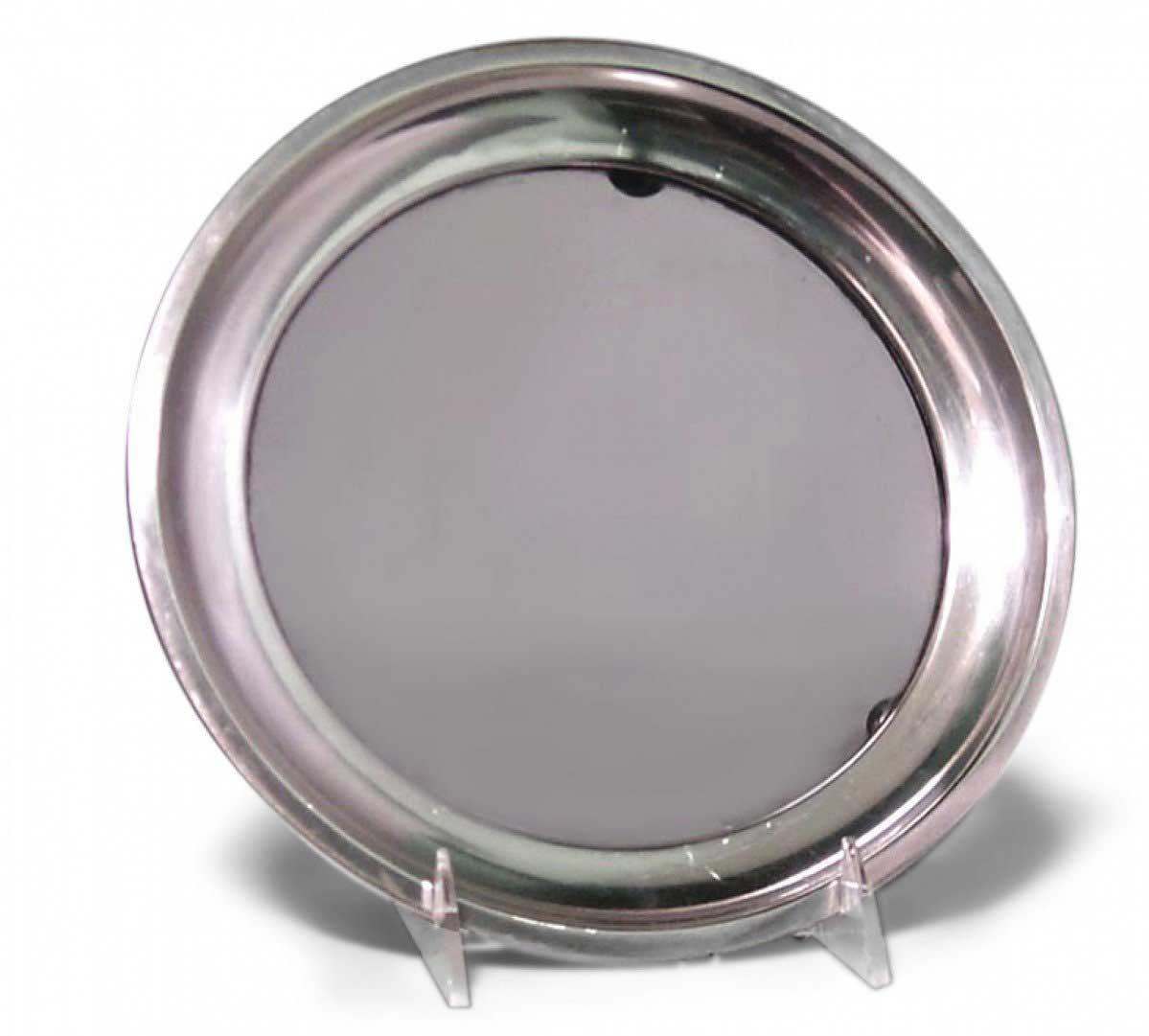 English victorian style silver plate and glass tray