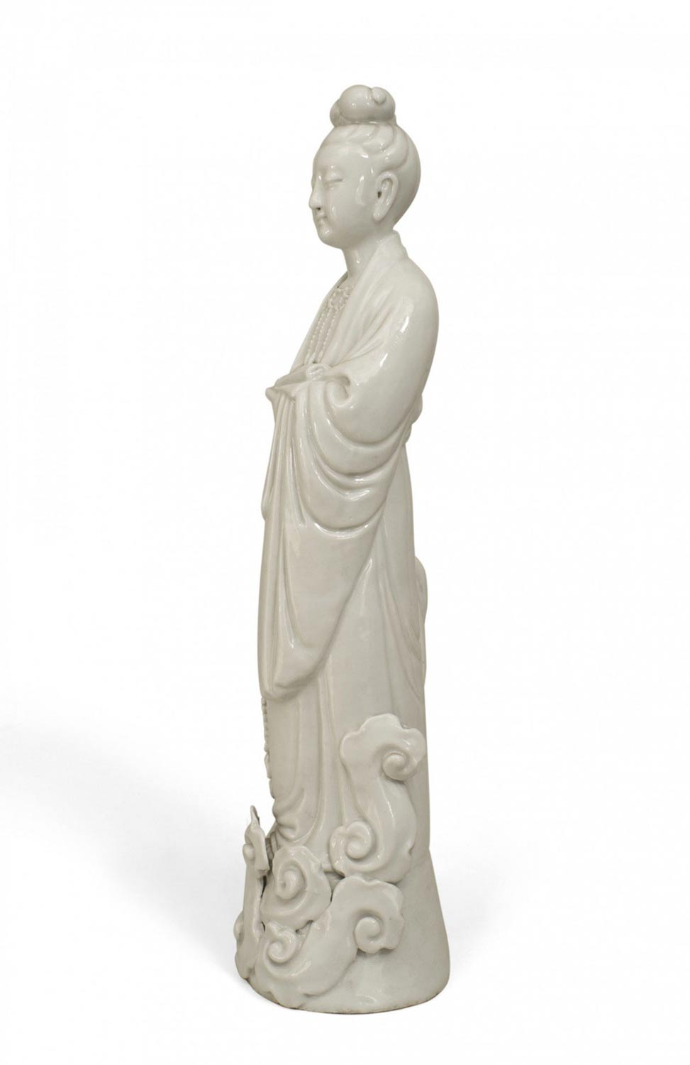 Chinese white porcelain woman