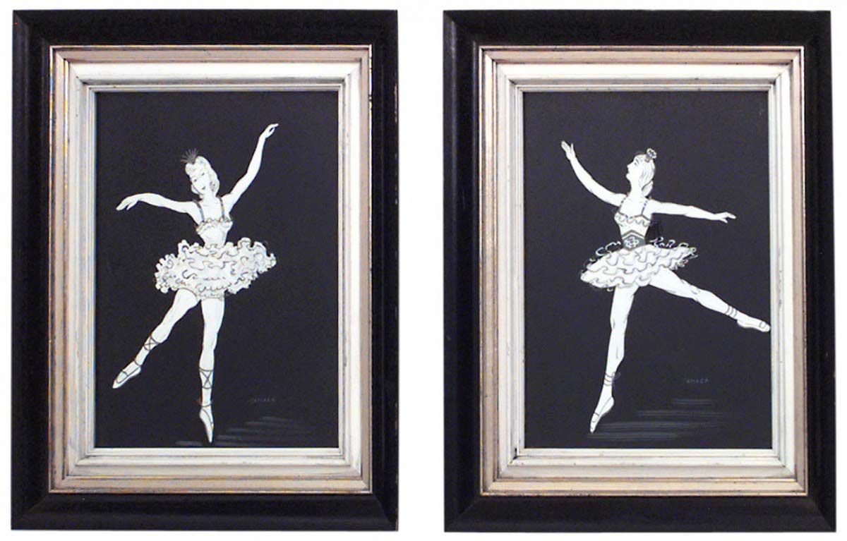Art moderne ballerina prints