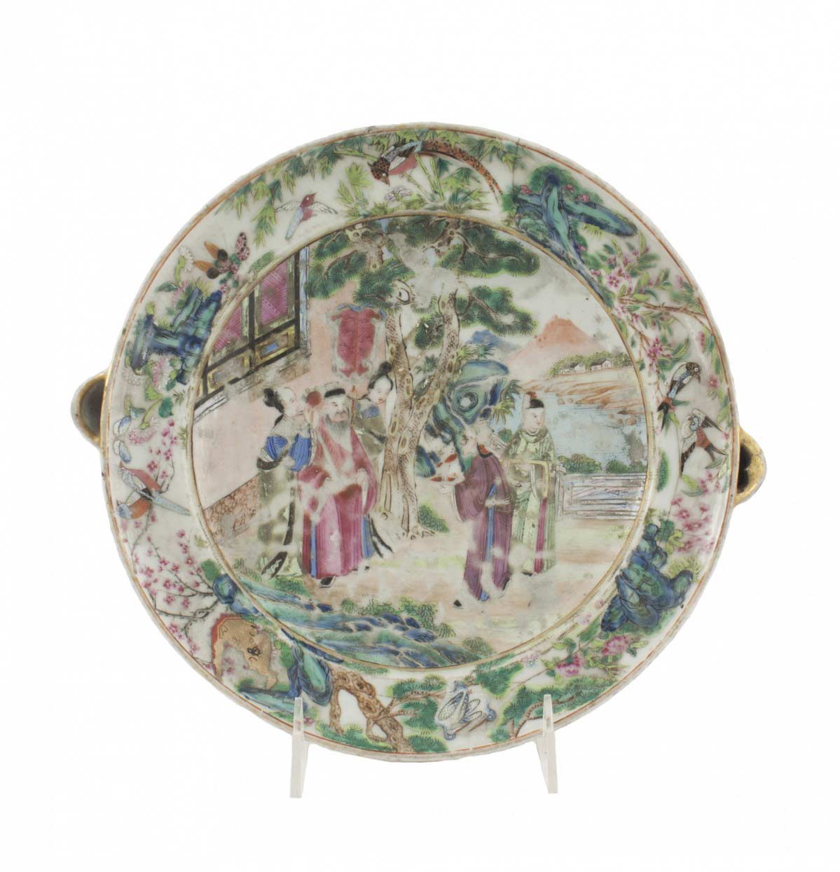 East asian porcelain warming bowl