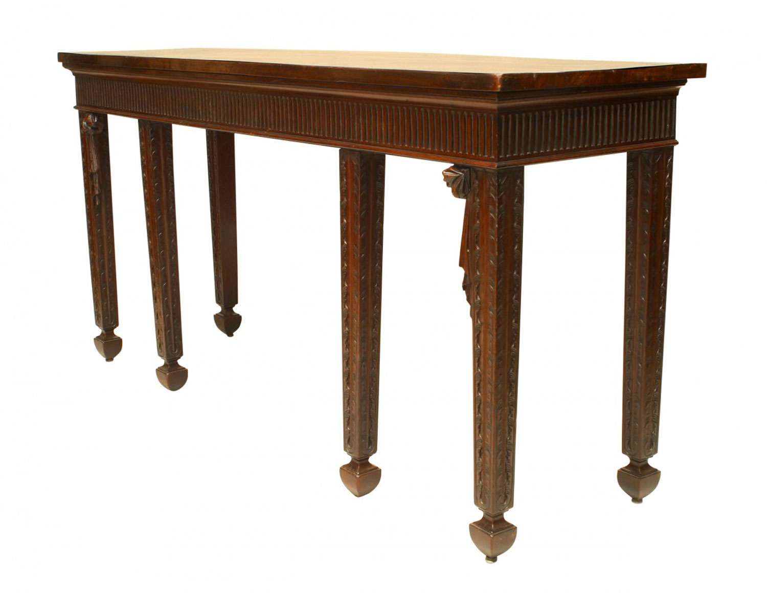English georgian mahogany console table