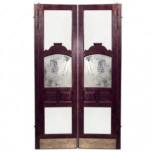 American victorian oak saloon doors