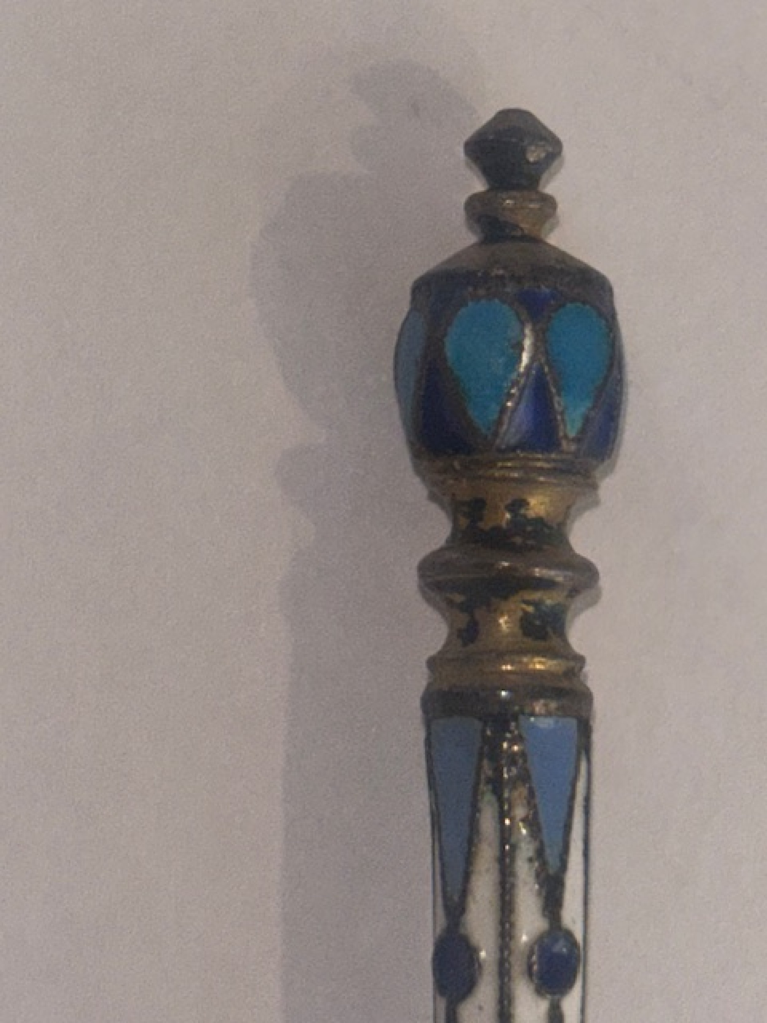 Fabrege style russian small spoon