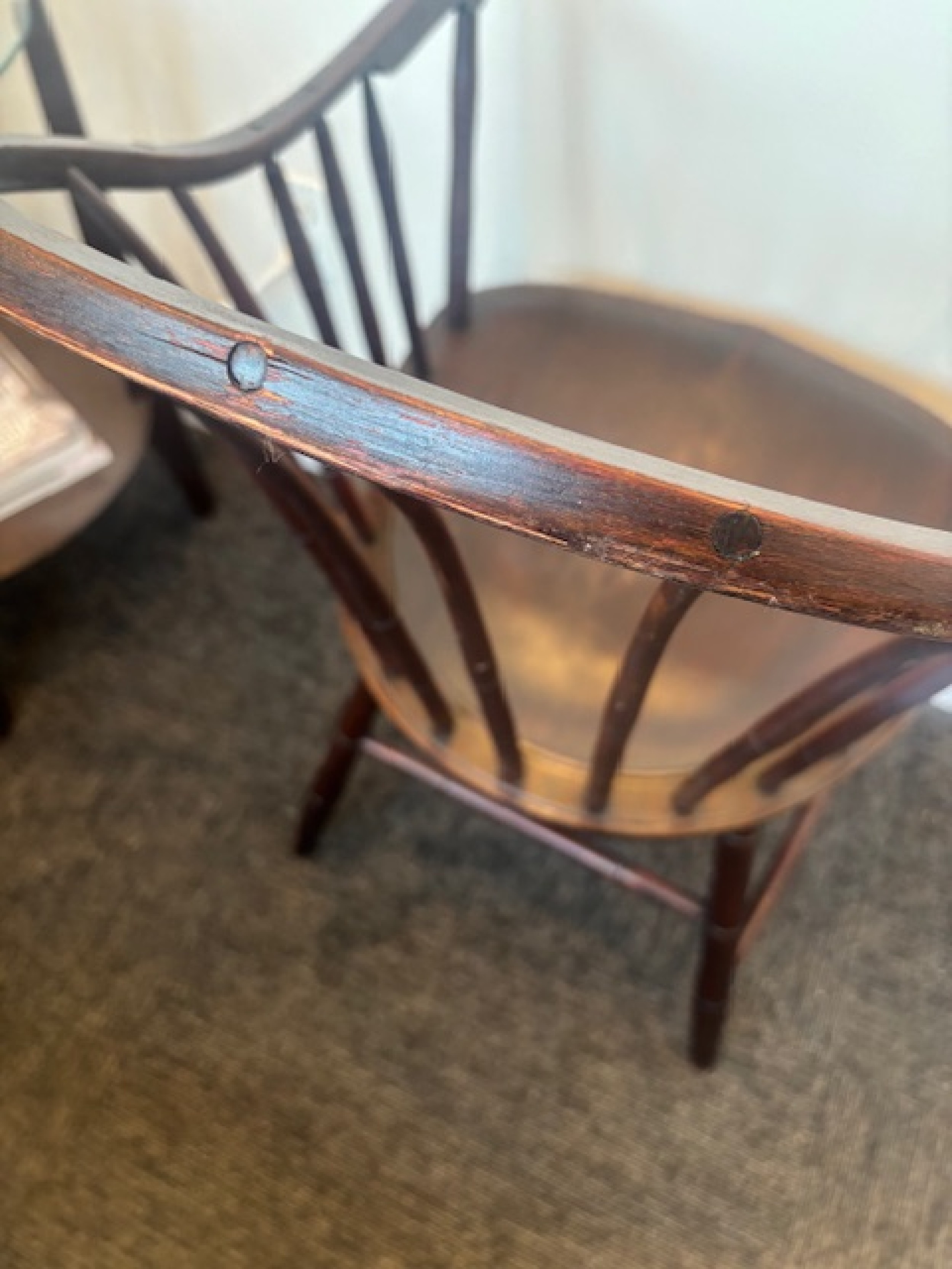 American windsor hoop back armchair