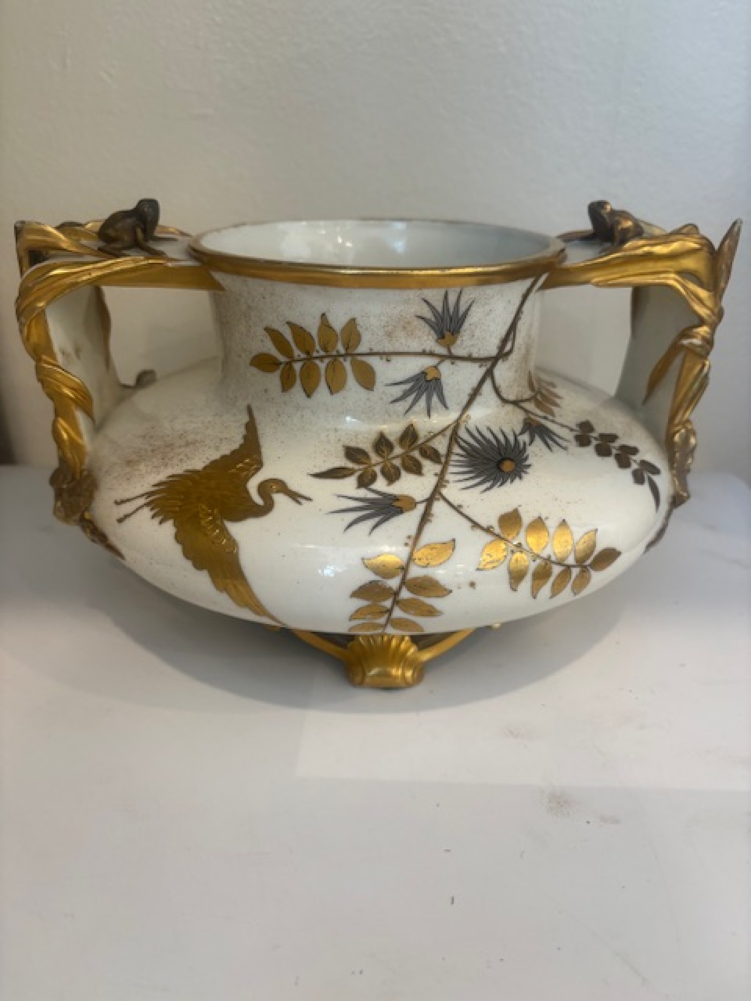Royal worcester japanese decorated centerpiece