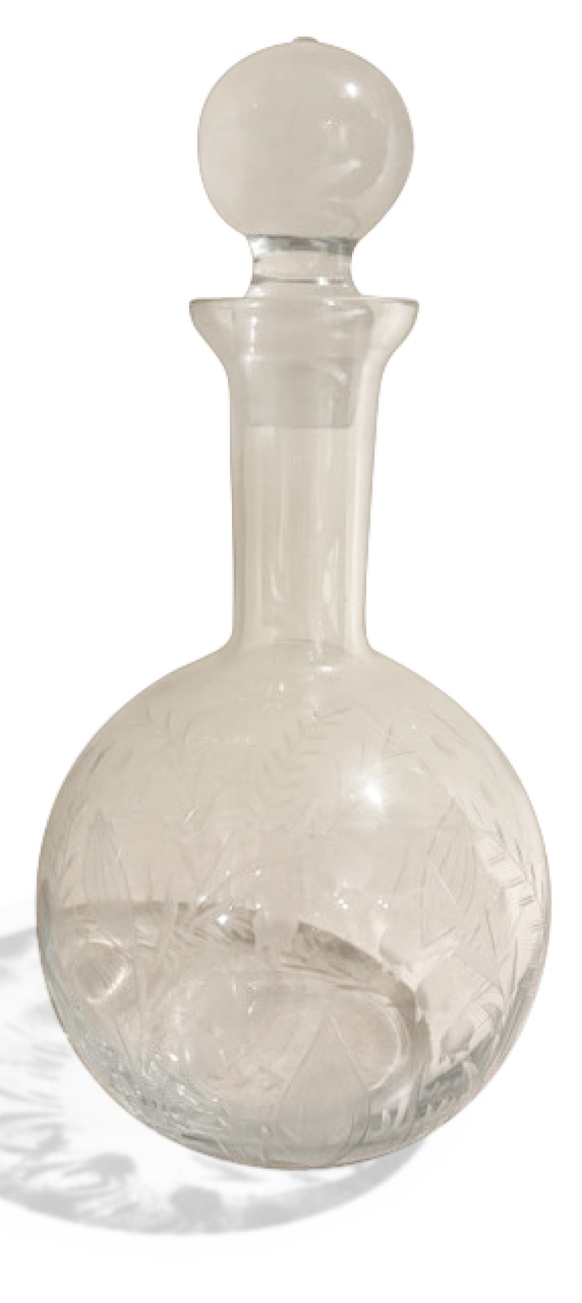 Etched decanter