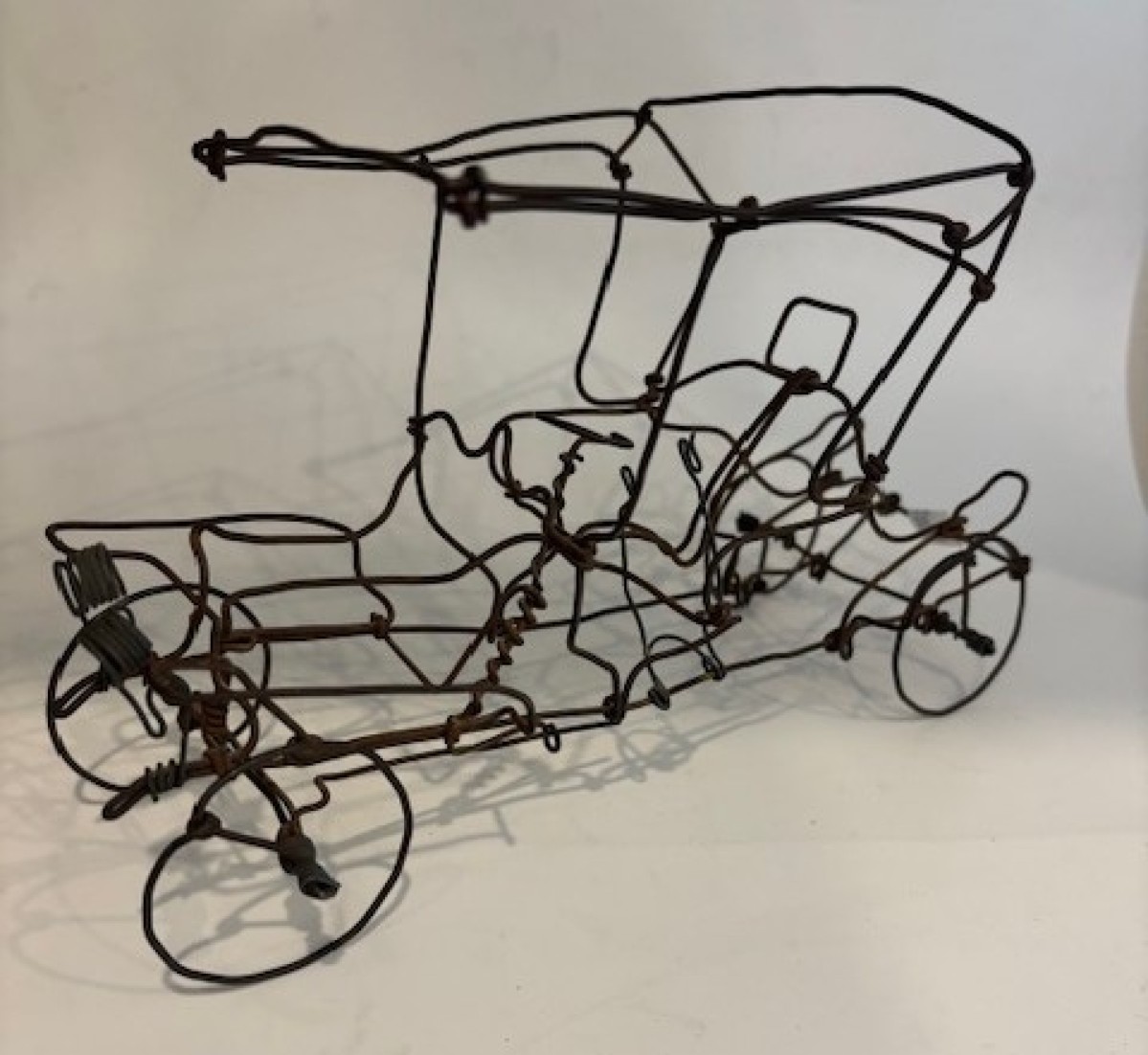 Vintage wirework automobile sculpture