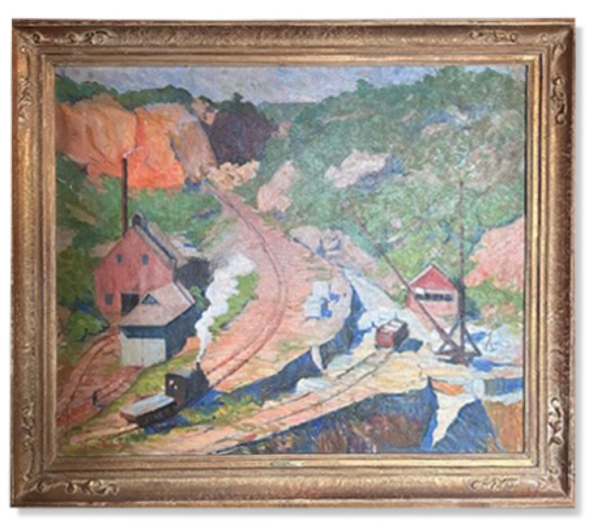 Yarnell abbott oil painting the quarry