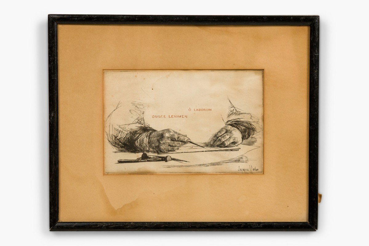 Seymour hayden etching of hands