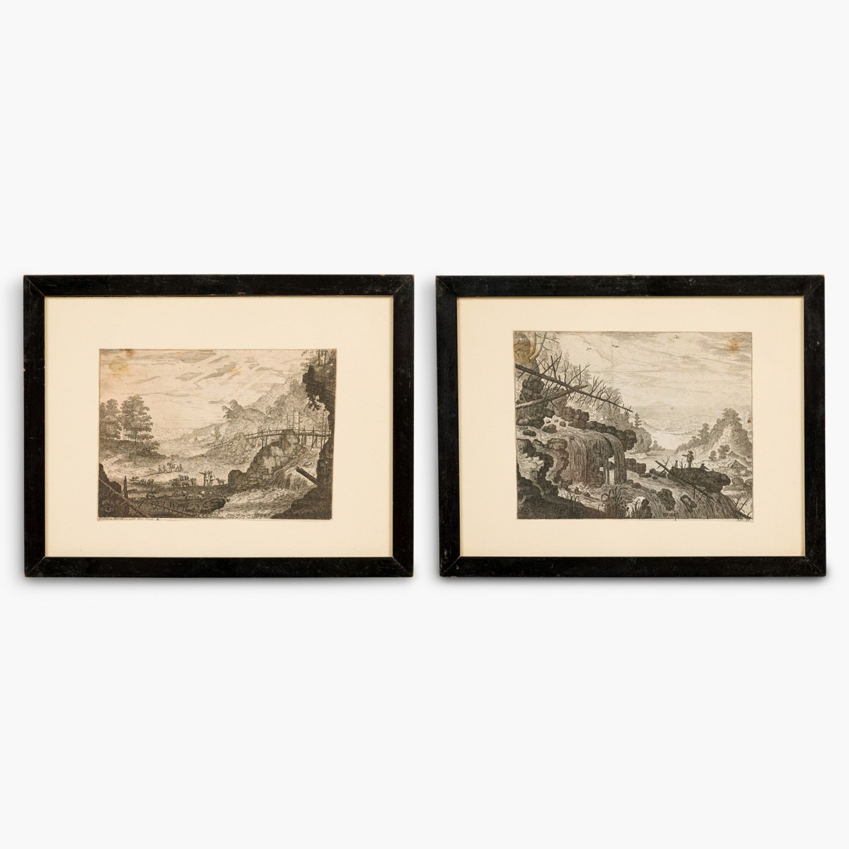 Johann georg hertel landscape etchings
