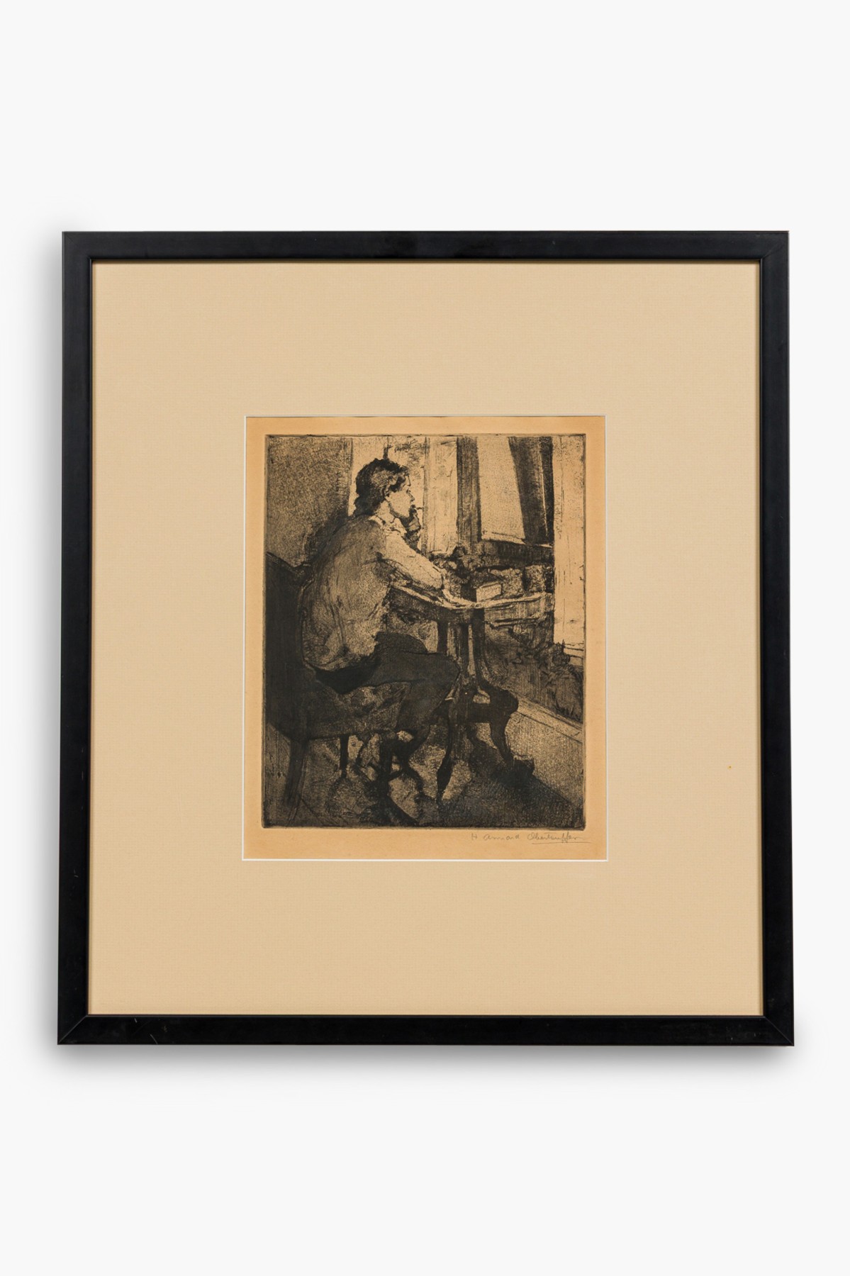 The cigarette lithograph by obertauffer