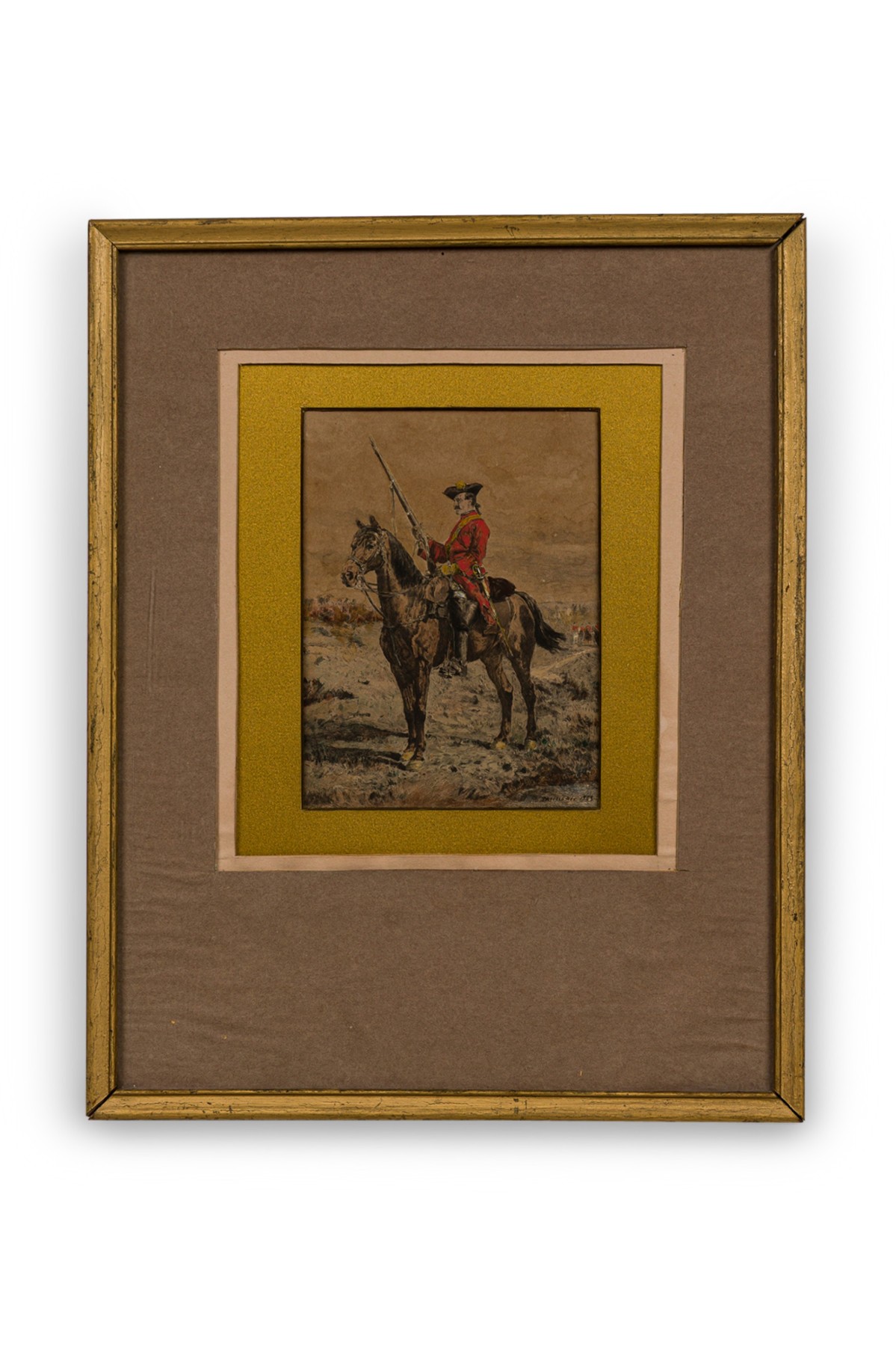 Meissonier etching of guardsman